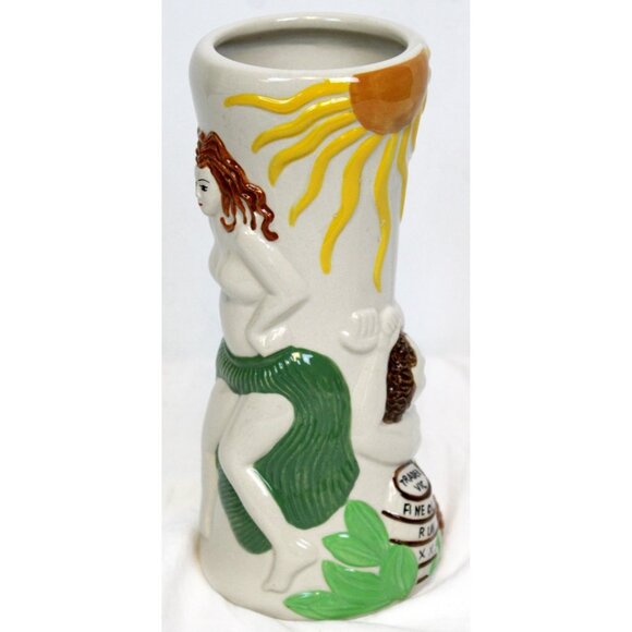 2015 trader Vic's Fog Cutter Tiki Mug Vase Ceramic Hula Girls Classic Fine Rum - Picture 4 of 9